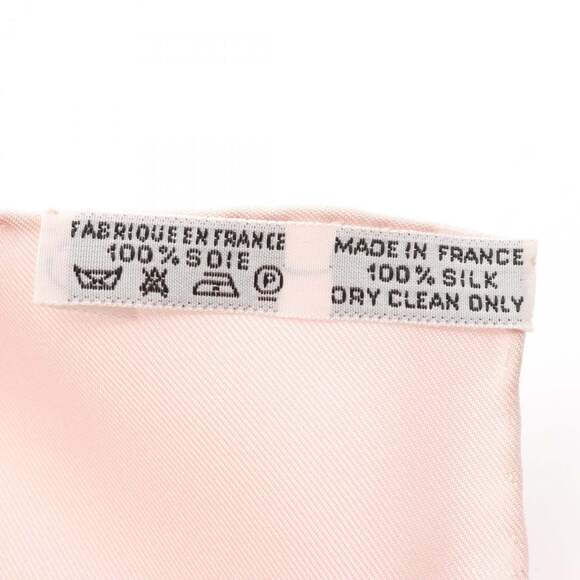 HERMES Pink Silk Scarf - Picture 3 of 3